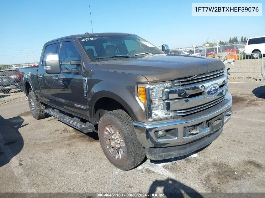 2017 Ford F-250 Lariat VIN: 1FT7W2BTXHEF39076 Lot: 40451189