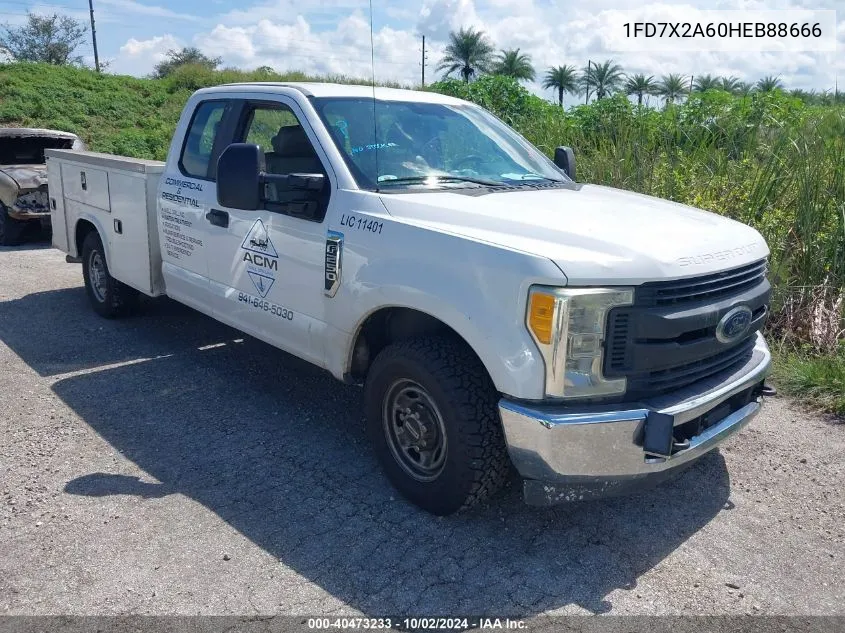 2017 Ford F-250 Xl VIN: 1FD7X2A60HEB88666 Lot: 40473233