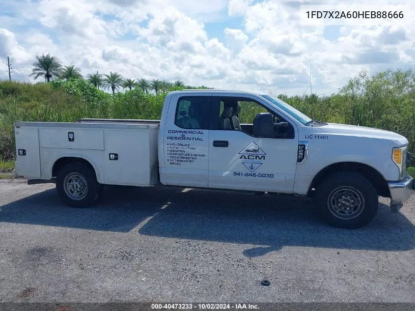 2017 Ford F-250 Xl VIN: 1FD7X2A60HEB88666 Lot: 40473233