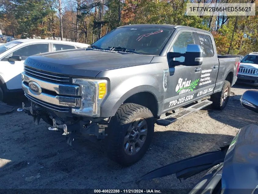 2017 Ford F-250 Lariat VIN: 1FT7W2B66HED55621 Lot: 40822288