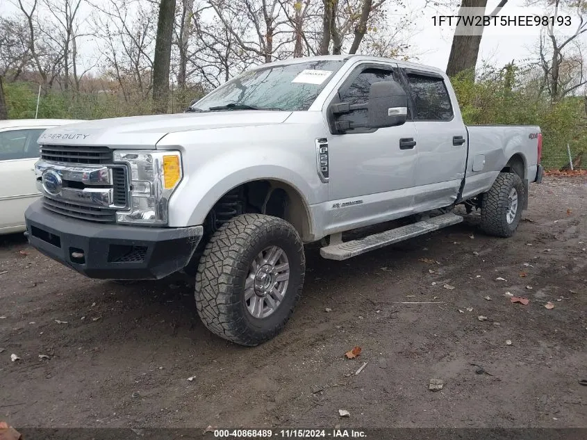 2017 Ford Super Duty F-250 Srw Xlt VIN: 1FT7W2BT5HEE98193 Lot: 40868489