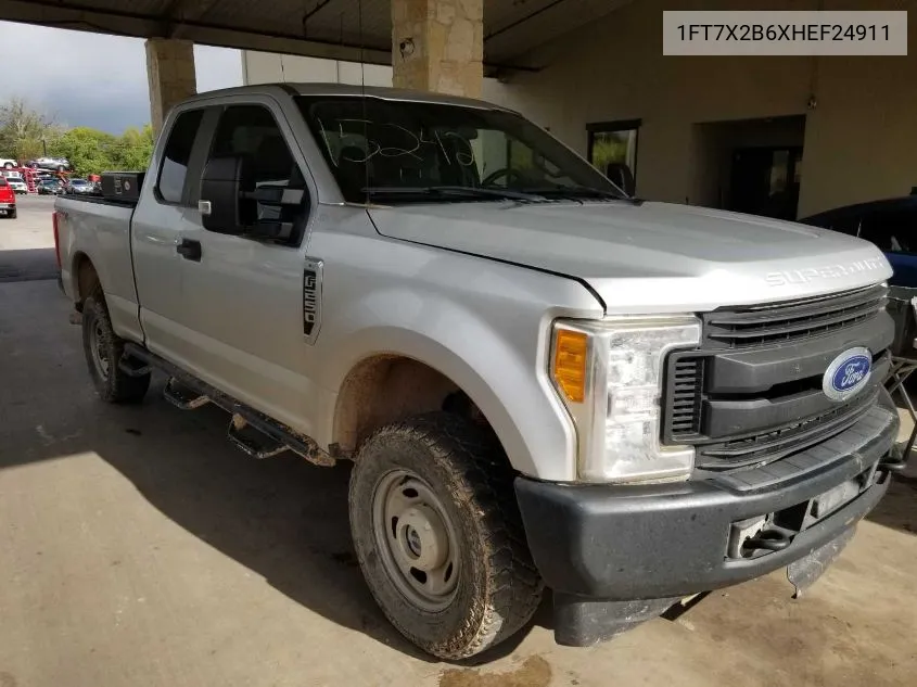 2017 Ford F-250 Xl VIN: 1FT7X2B6XHEF24911 Lot: 40869691