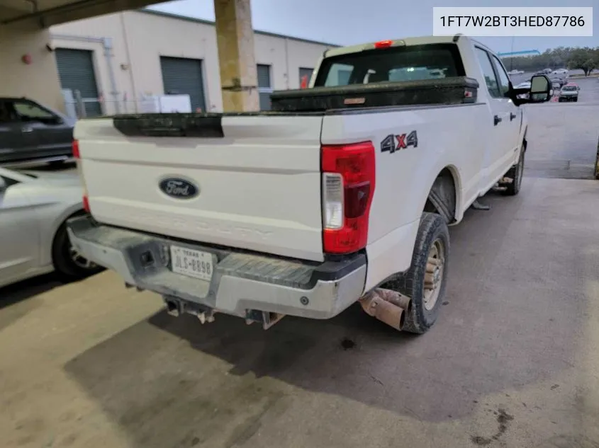 2017 Ford F250 Super Duty VIN: 1FT7W2BT3HED87786 Lot: 40869695