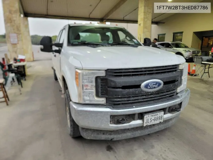 2017 Ford F250 Super Duty VIN: 1FT7W2BT3HED87786 Lot: 40869695