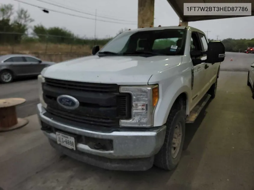 2017 Ford F250 Super Duty VIN: 1FT7W2BT3HED87786 Lot: 40869695