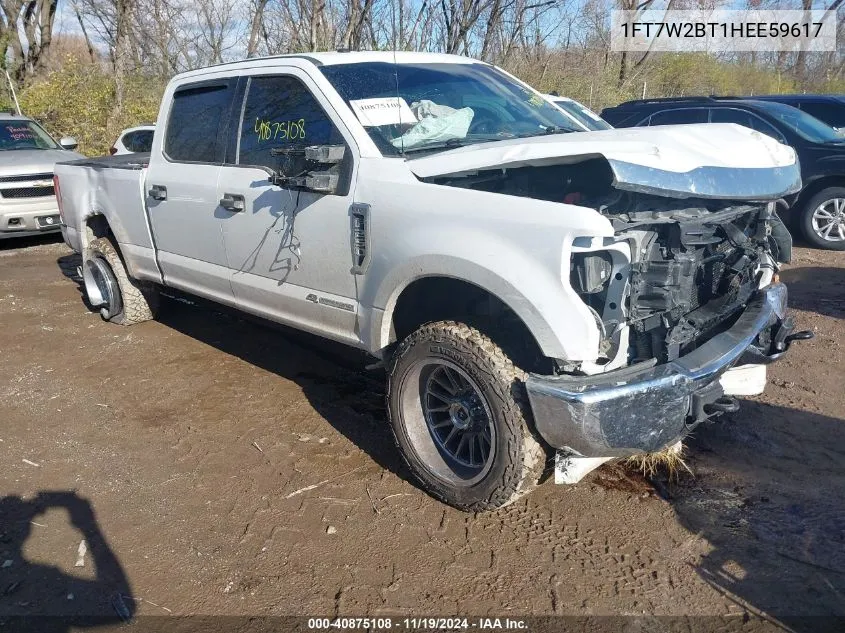 2017 Ford F-250 Xlt VIN: 1FT7W2BT1HEE59617 Lot: 40875108