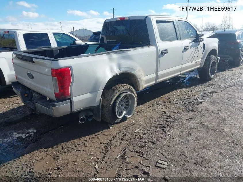 2017 Ford F-250 Xlt VIN: 1FT7W2BT1HEE59617 Lot: 40875108