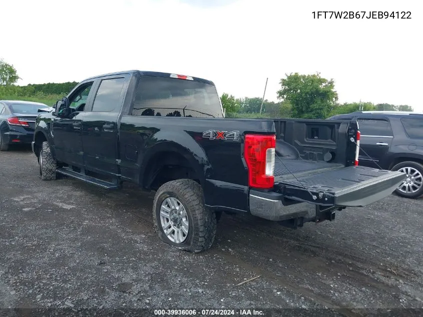 2018 Ford F-250 Xl VIN: 1FT7W2B67JEB94122 Lot: 39936006