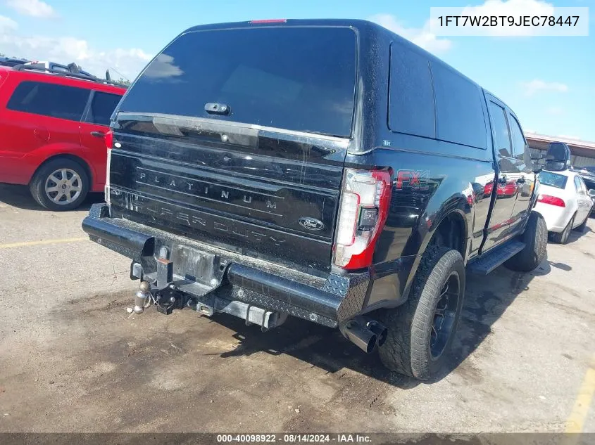 2018 Ford F-250 Platinum VIN: 1FT7W2BT9JEC78447 Lot: 40098922