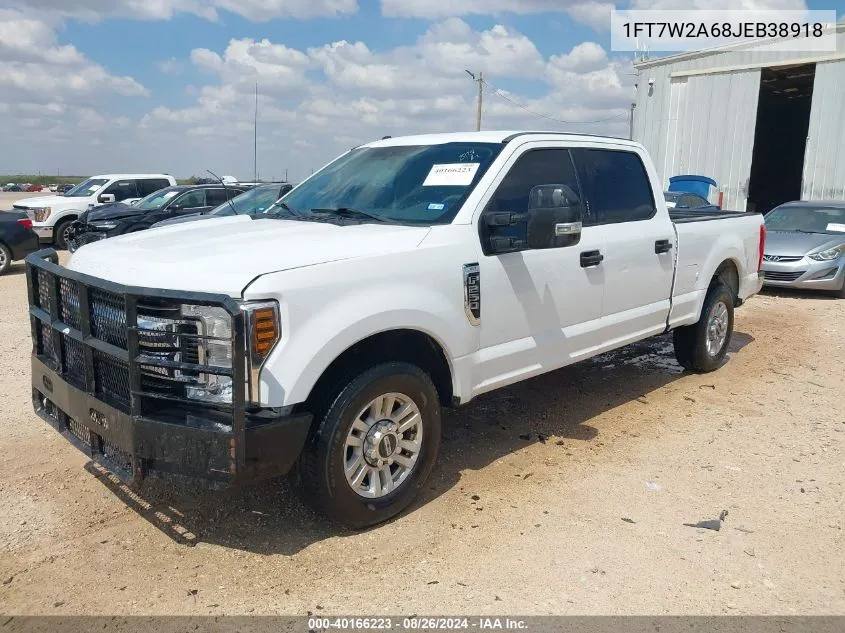 2018 Ford F-250 Xlt VIN: 1FT7W2A68JEB38918 Lot: 40166223