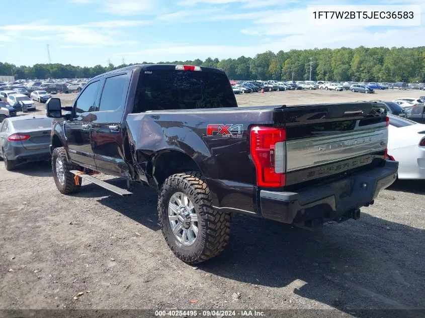 1FT7W2BT5JEC36583 2018 Ford F-250 Limited