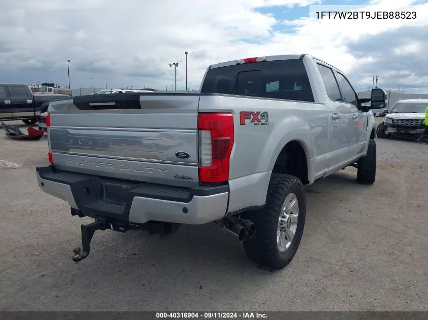 2018 Ford F250 Super Duty VIN: 1FT7W2BT9JEB88523 Lot: 40316904