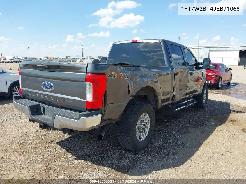 2018 Ford F-250 Xlt VIN: 1FT7W2BT4JEB91068 Lot: 40358531