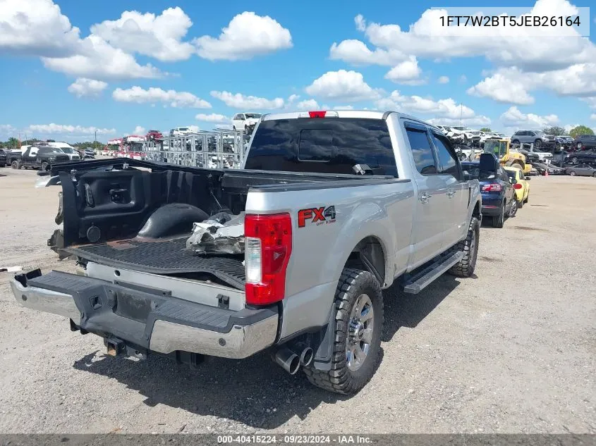 2018 Ford F-250 Lariat VIN: 1FT7W2BT5JEB26164 Lot: 40415224