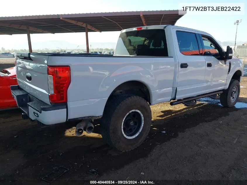 1FT7W2BT3JEB22422 2018 Ford F-250 Xlt