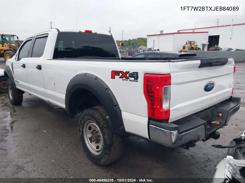 2018 Ford F-250 Xlt VIN: 1FT7W2BTXJEB84089 Lot: 40456238