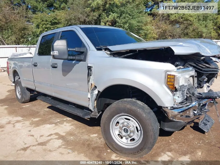 2018 Ford F250 Super Duty VIN: 1FT7W2B62JEB91497 Lot: 40479240