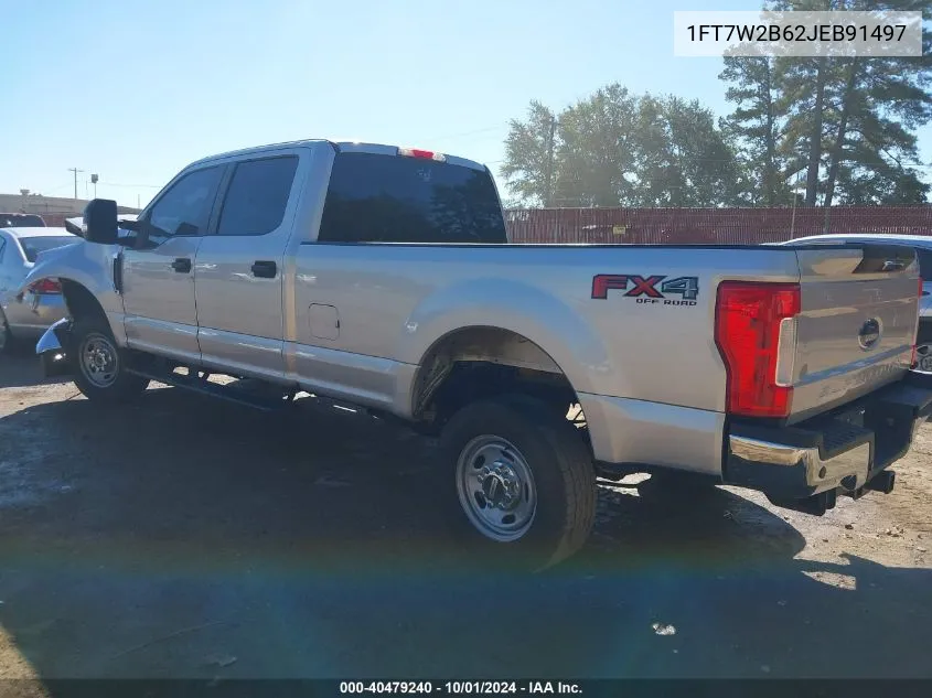 2018 Ford F250 Super Duty VIN: 1FT7W2B62JEB91497 Lot: 40479240