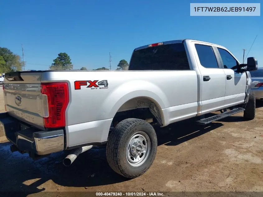 2018 Ford F250 Super Duty VIN: 1FT7W2B62JEB91497 Lot: 40479240