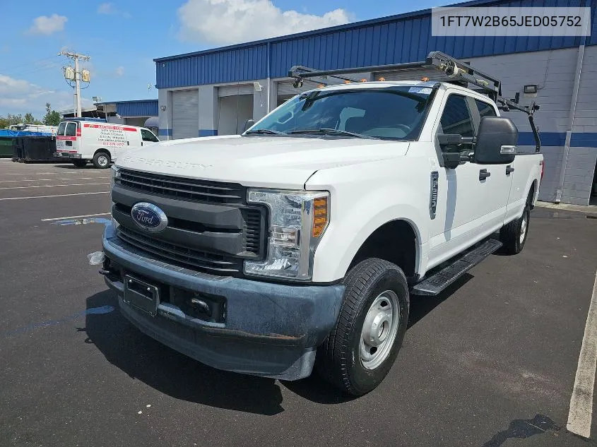 2018 Ford F-250 Xl VIN: 1FT7W2B65JED05752 Lot: 40530317