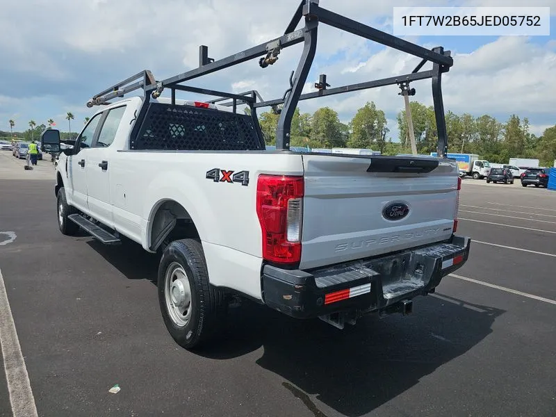 2018 Ford F-250 Xl VIN: 1FT7W2B65JED05752 Lot: 40589013