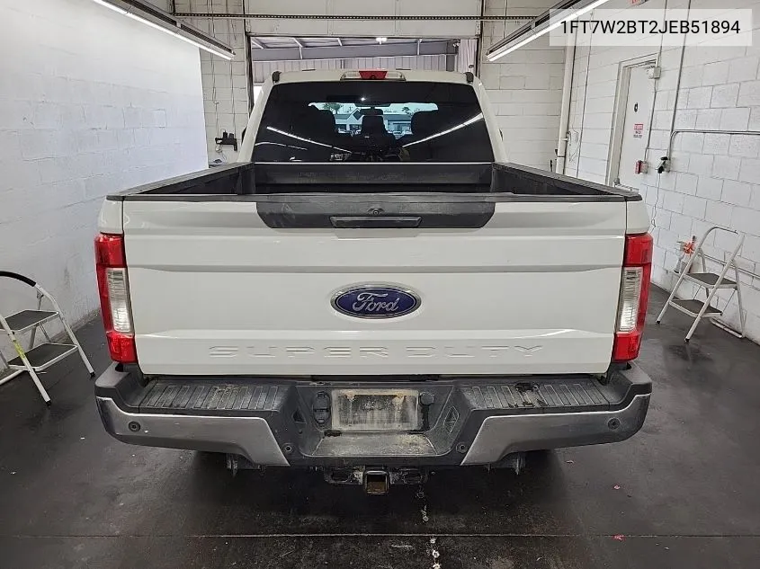 2018 Ford F-250 Xlt VIN: 1FT7W2BT2JEB51894 Lot: 40788561