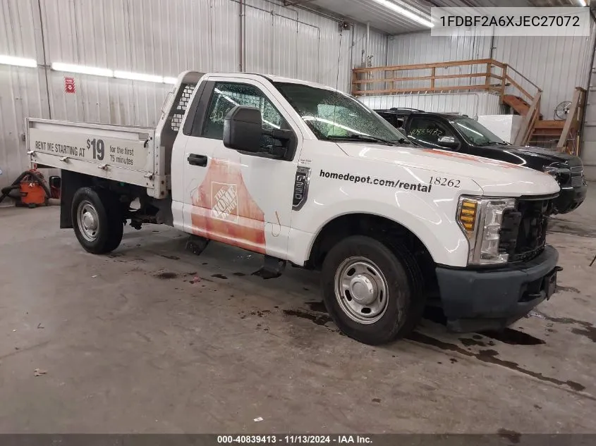 2018 Ford F-250 Xl VIN: 1FDBF2A6XJEC27072 Lot: 40839413