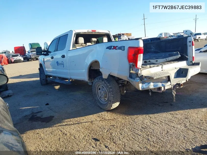 2018 Ford F-250 Xl VIN: 1FT7W2B67JEC39883 Lot: 40859396