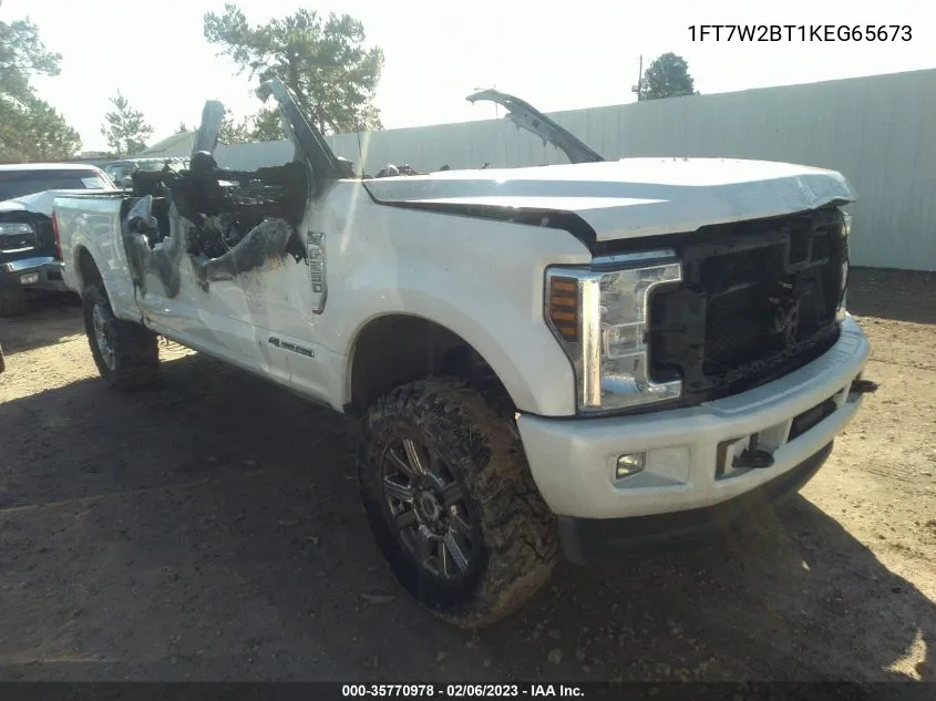 2019 Ford F-250 Lariat VIN: 1FT7W2BT1KEG65673 Lot: 35770978