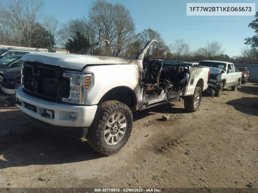 2019 Ford F-250 Lariat VIN: 1FT7W2BT1KEG65673 Lot: 35770978