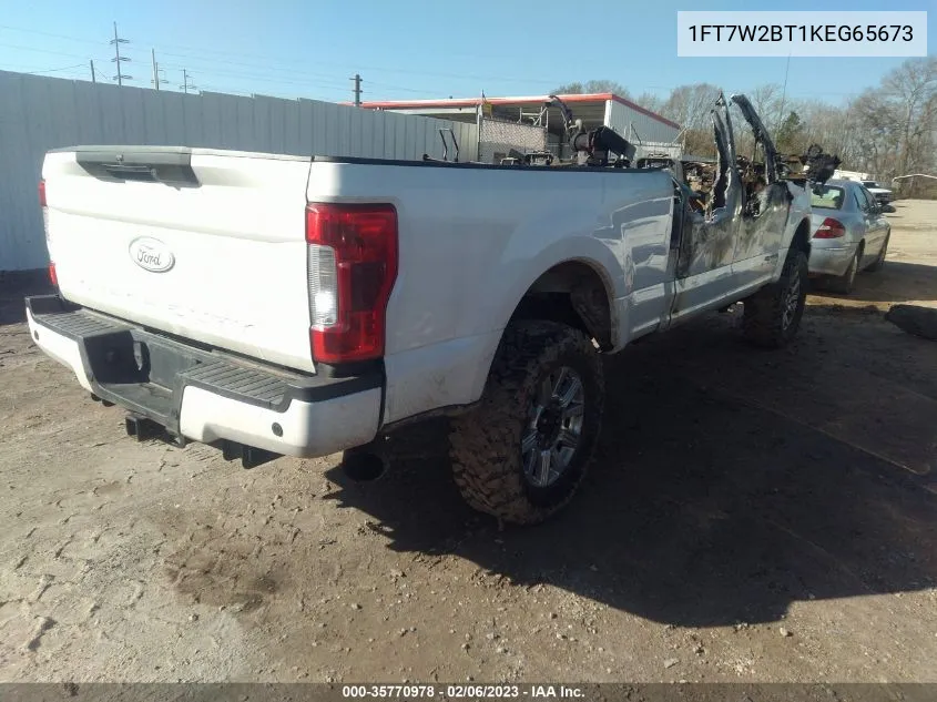 2019 Ford F-250 Lariat VIN: 1FT7W2BT1KEG65673 Lot: 35770978