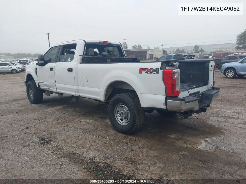 2019 Ford F-250 Xl VIN: 1FT7W2BT4KEC49052 Lot: 39405203