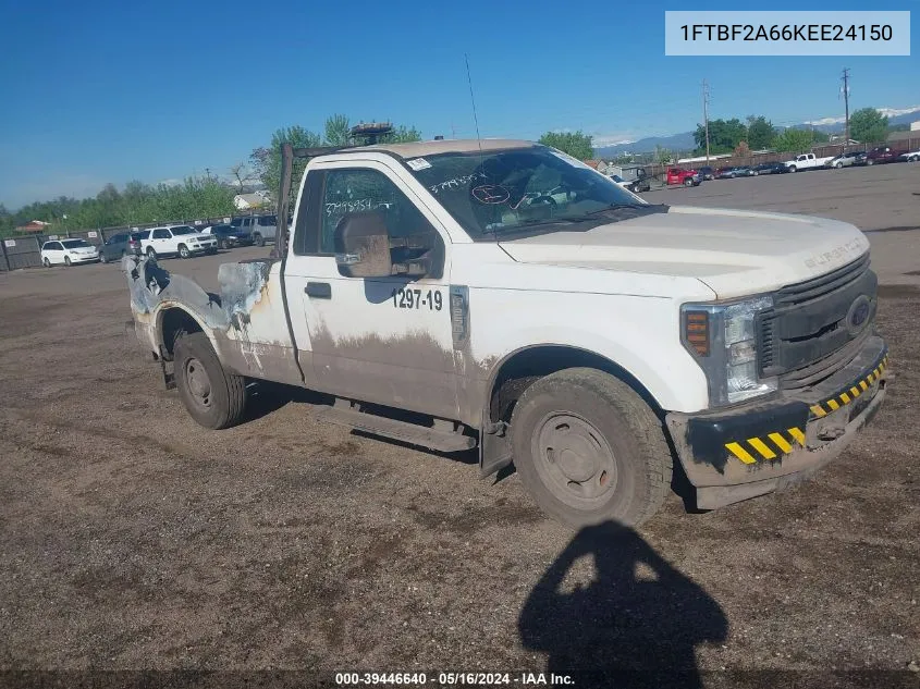 2019 Ford F-250 Xl VIN: 1FTBF2A66KEE24150 Lot: 39446640