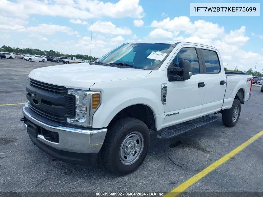 2019 Ford F-250 Xl VIN: 1FT7W2BT7KEF75699 Lot: 39548992