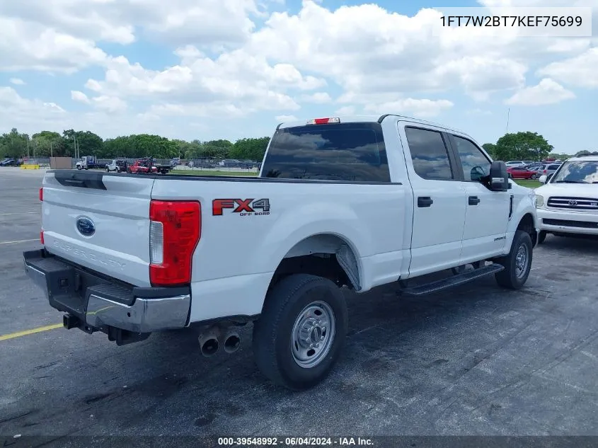 1FT7W2BT7KEF75699 2019 Ford F-250 Xl