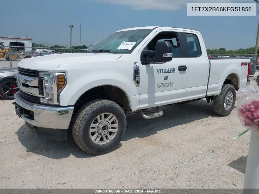 2019 Ford F-250 Xl VIN: 1FT7X2B66KEG51856 Lot: 39706696