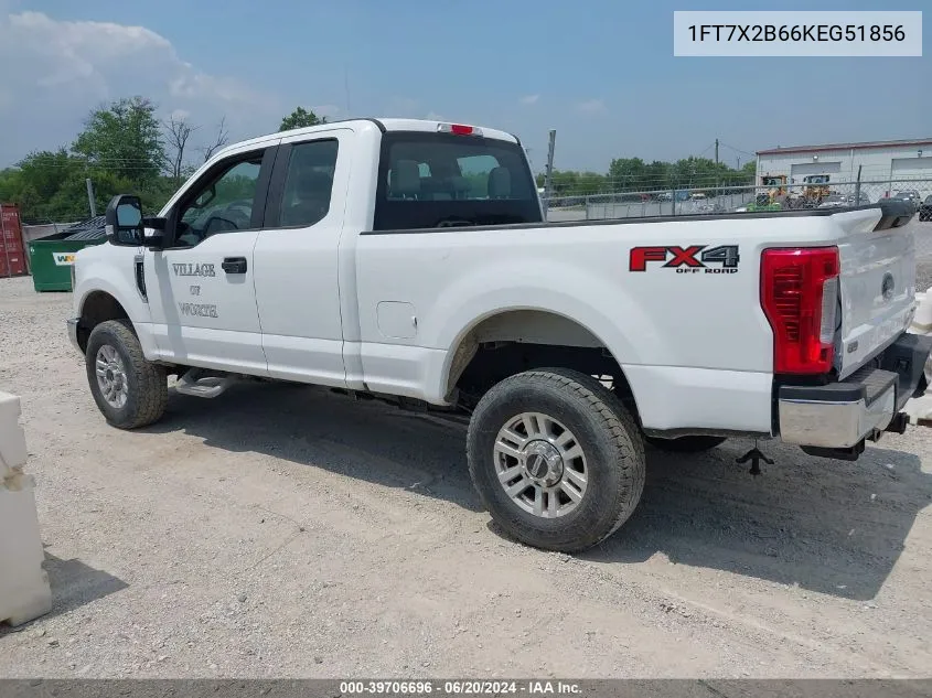 2019 Ford F-250 Xl VIN: 1FT7X2B66KEG51856 Lot: 39706696