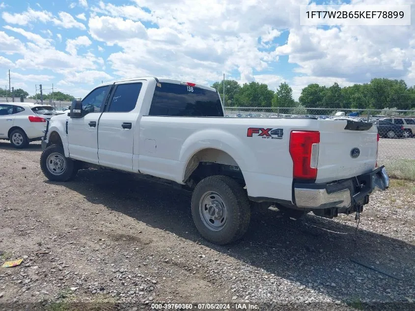 2019 Ford F-250 Xl VIN: 1FT7W2B65KEF78899 Lot: 39760360