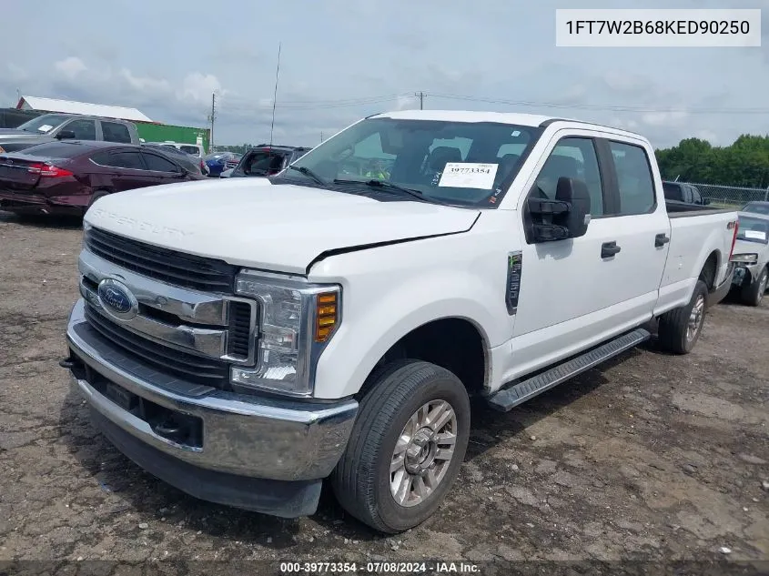 2019 Ford F-250 Xl VIN: 1FT7W2B68KED90250 Lot: 39773354