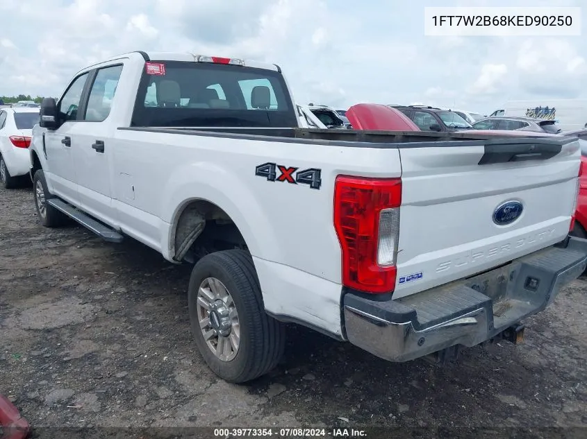 2019 Ford F-250 Xl VIN: 1FT7W2B68KED90250 Lot: 39773354