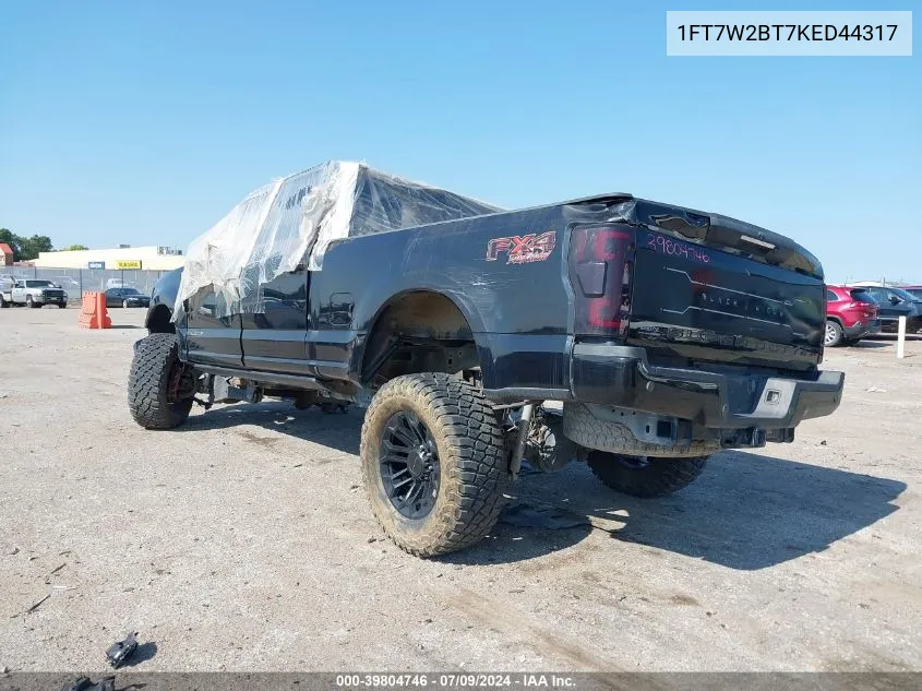 1FT7W2BT7KED44317 2019 Ford F-250 Lariat