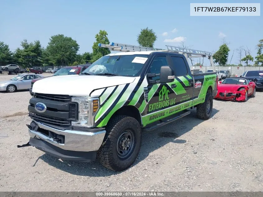 2019 Ford F-250 Xl VIN: 1FT7W2B67KEF79133 Lot: 39868680