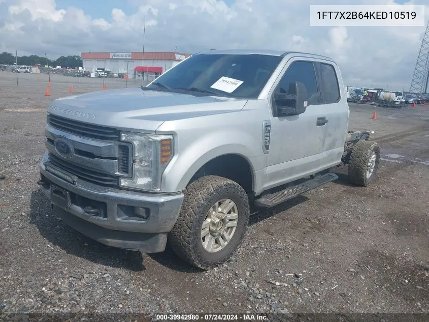 2019 Ford F-250 Xlt VIN: 1FT7X2B64KED10519 Lot: 39942980