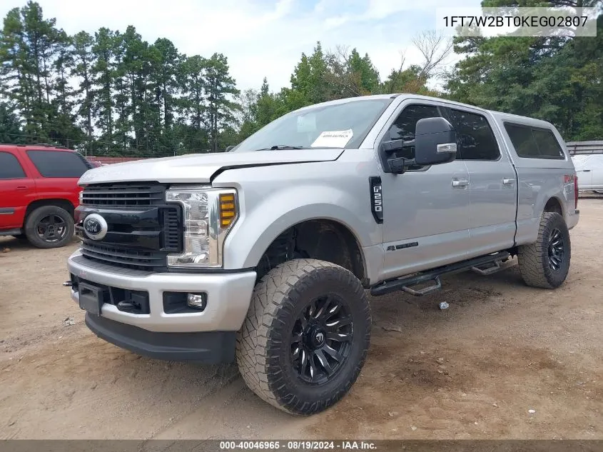 1FT7W2BT0KEG02807 2019 Ford F-250 Xlt