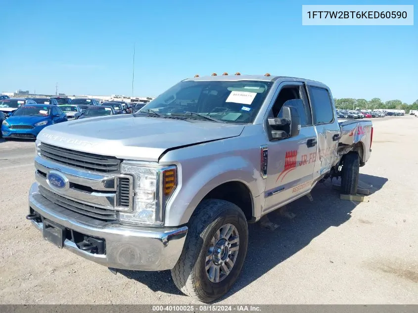 2019 Ford F-250 Xl VIN: 1FT7W2BT6KED60590 Lot: 40100025