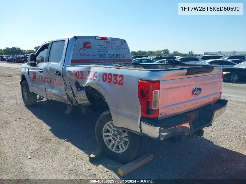 1FT7W2BT6KED60590 2019 Ford F-250 Xl