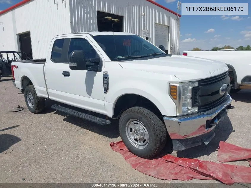 2019 Ford F-250 Xl VIN: 1FT7X2B68KEE06170 Lot: 40117196