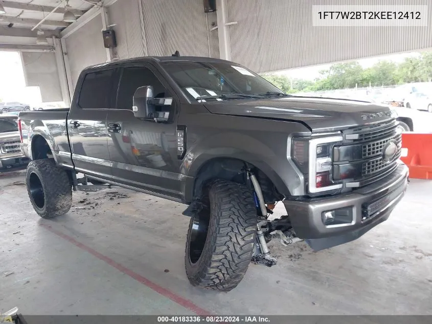 1FT7W2BT2KEE12412 2019 Ford F-250 Platinum