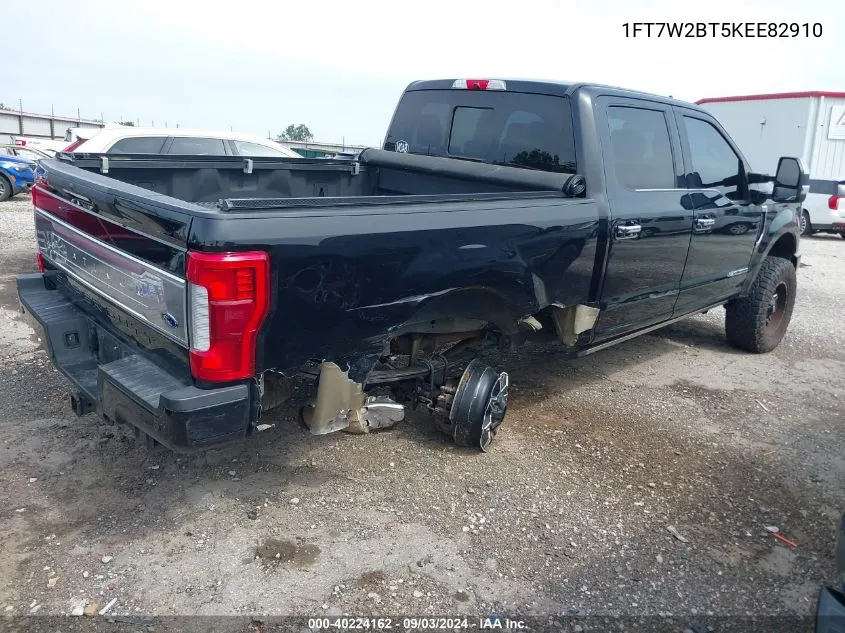 1FT7W2BT5KEE82910 2019 Ford F-250 Platinum