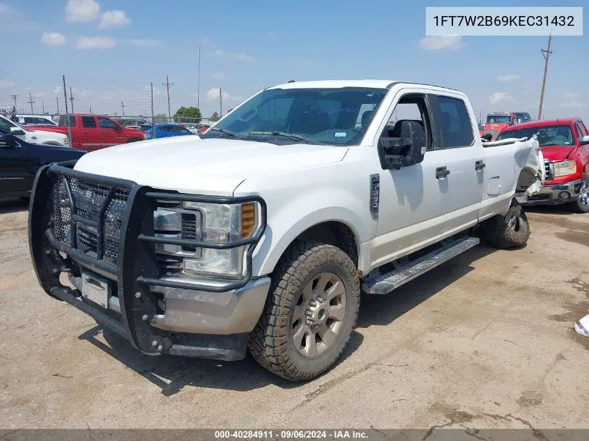 2019 Ford F-250 Xl VIN: 1FT7W2B69KEC31432 Lot: 40284911